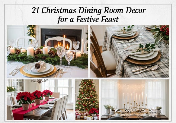 21 Christmas Dining Room Decor Ideas for a Festive Feast