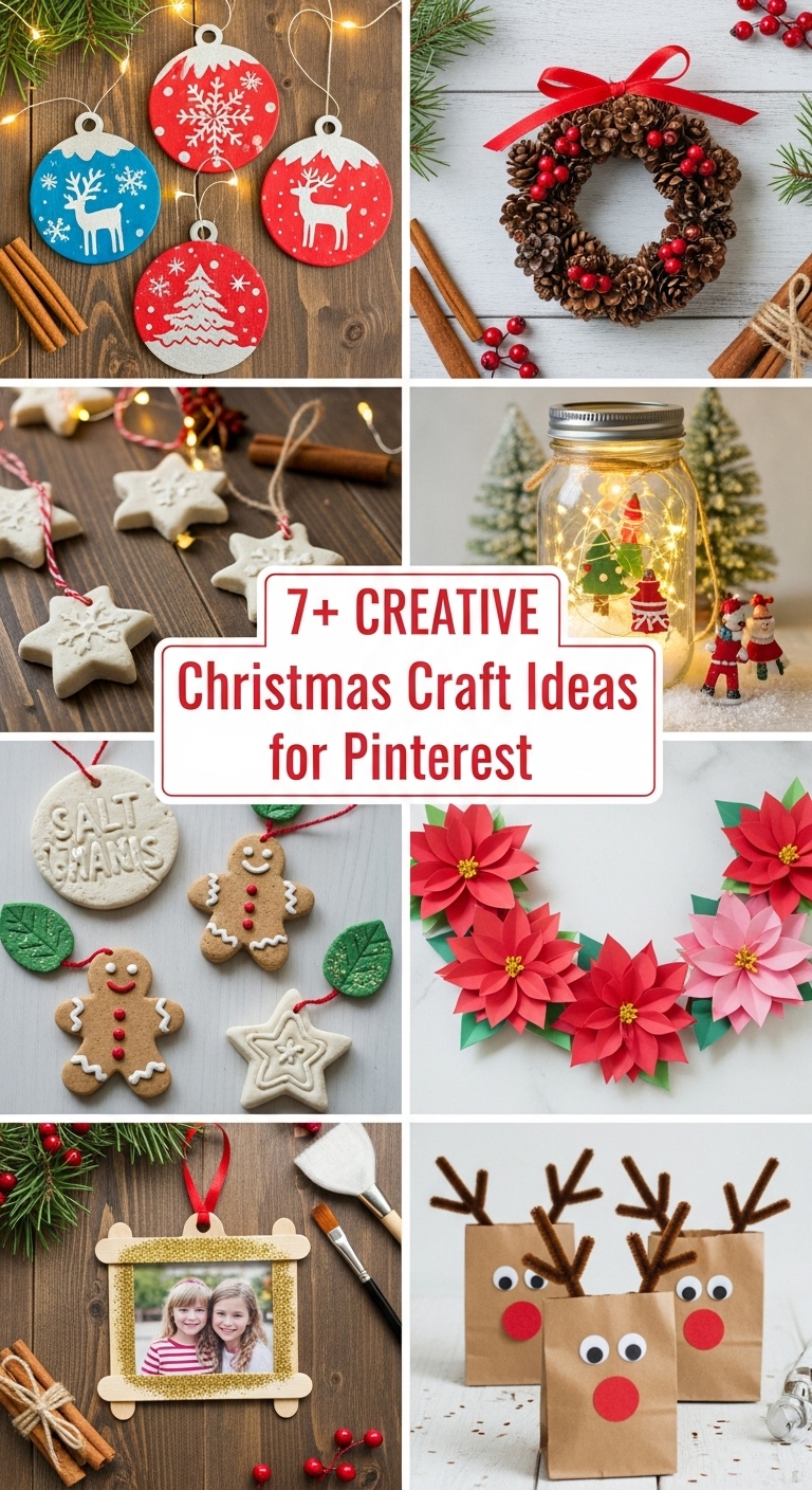 7+ Creative Christmas Craft Ideas for Pinterest