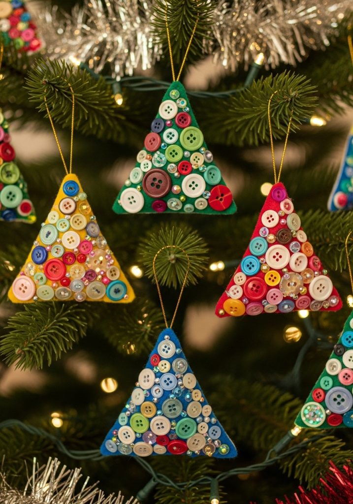Button Christmas Trees