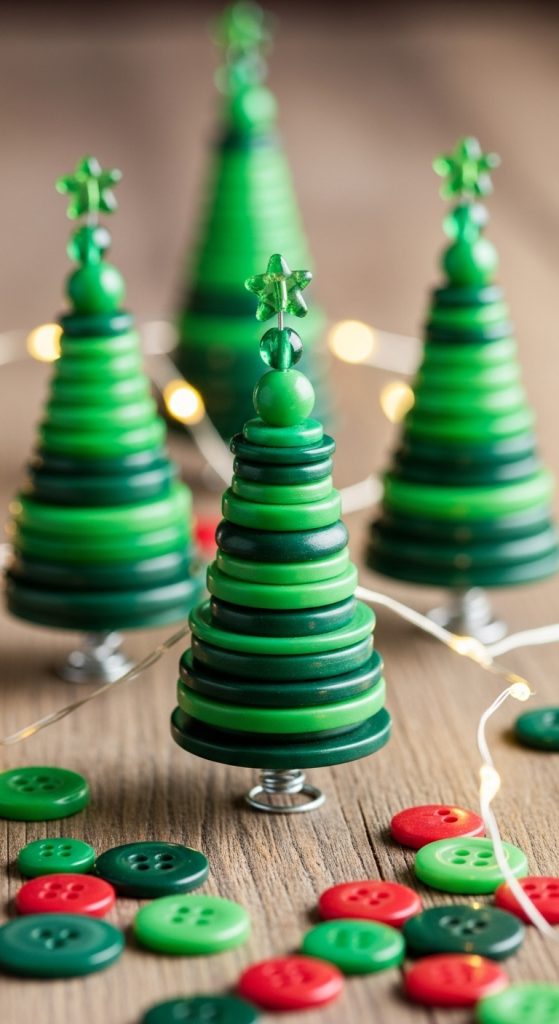 Button Christmas Trees