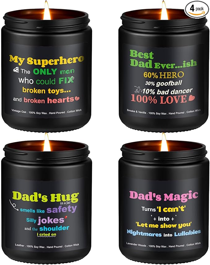 4-Pack Men's Scented Candles