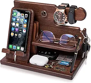 TESLYAR Wood Phone Docking Station