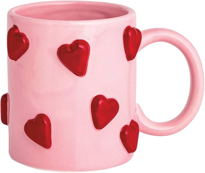 Mud Pie Valentine's Hearts Mug