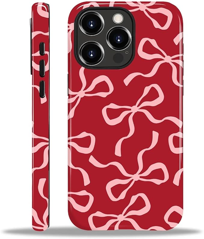 Aesthetic Red Bow iPhone Case