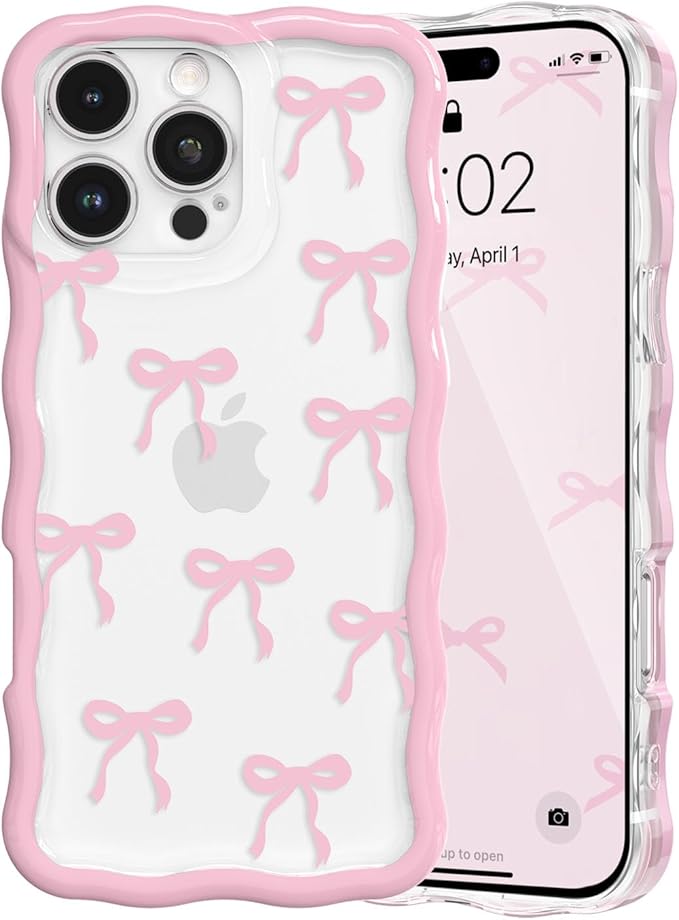 Pink Ribbon Bow iPhone Case