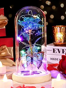 Eternal Rose in Glass Dome