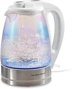 Iridescent Glass Electric Kettle