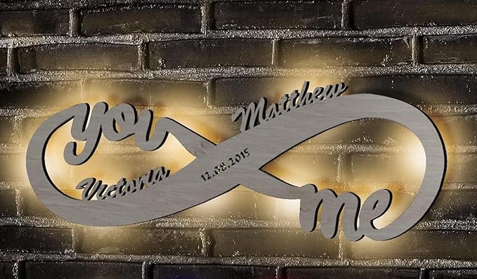 Personalized LED Infinity Sign Wall Decor