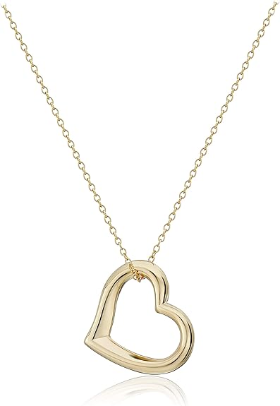 Amazon Essentials Open Heart Necklace