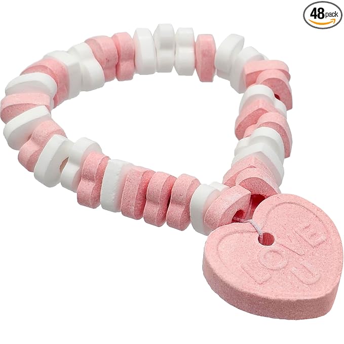 Valentine's Candy Bracelet (48-Pack)