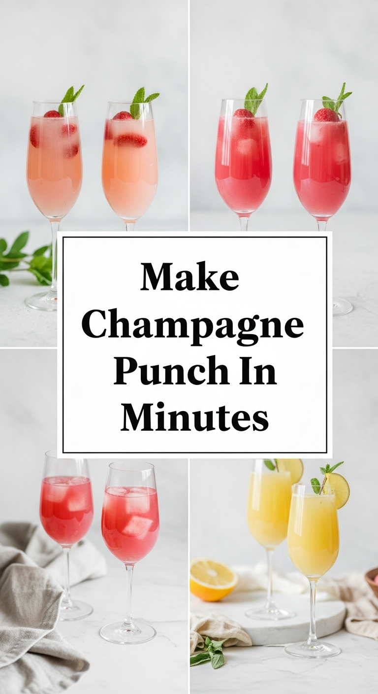 Make Champagne Punch In Minutes