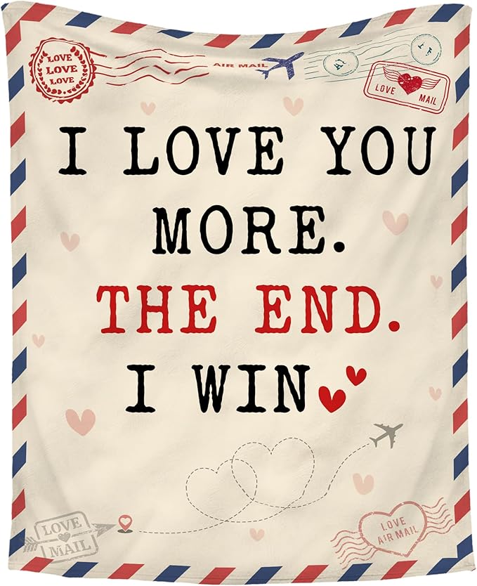 I Love You More Fleece Blanket