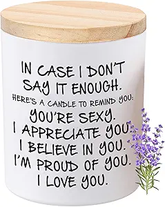 BFJLIFE Funny Lavender Scented Candle