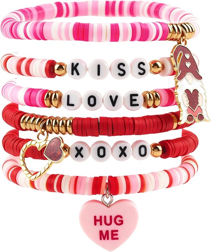 OHOME Valentine's Day Bracelet Set (6 Pack)
