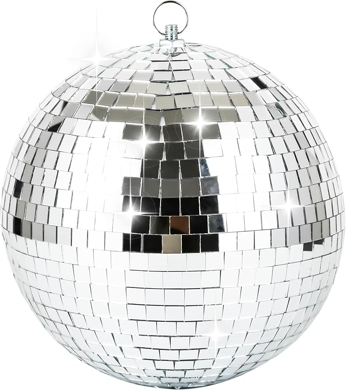 NuLink 8inch Disco Ball Decor Mirror Balls