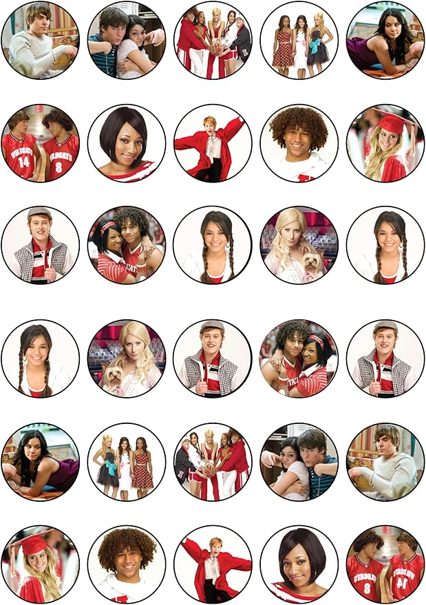 30 x Cupcake Toppers - School Music Themed Collection