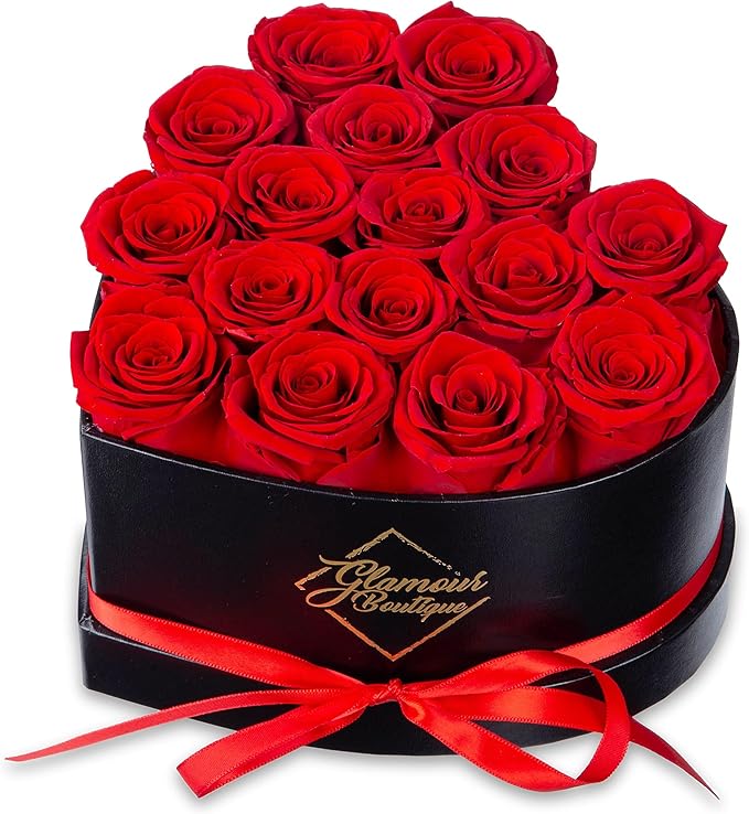 GLAMOUR BOUTIQUE Forever Roses Heart Box