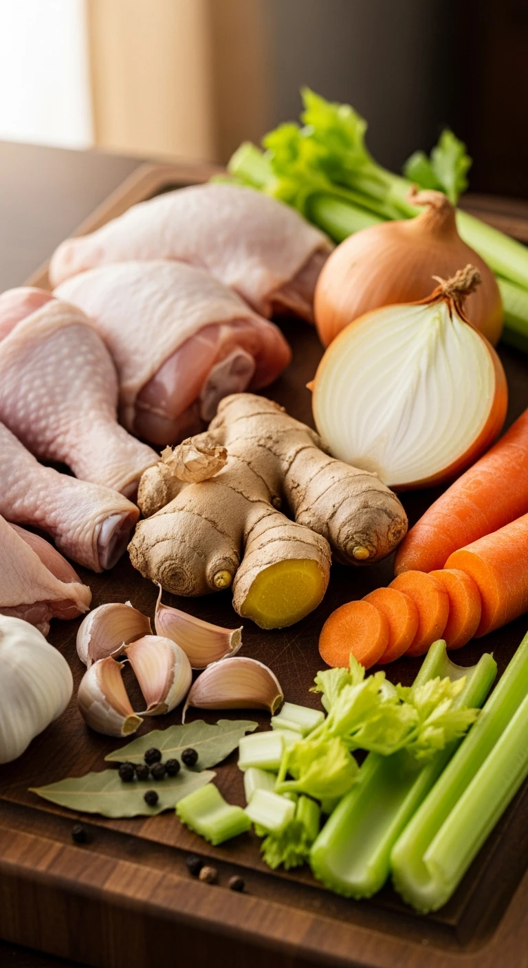 Fresh ingredients prepared for making homemade gin .1.webp