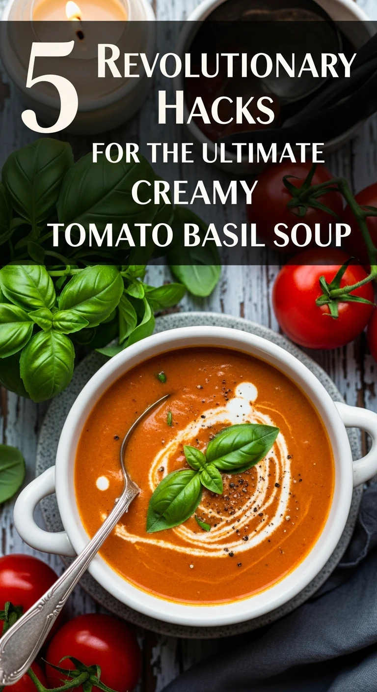 5 Revolutionary Hacks for the Creamy Tomato Basil Soup
