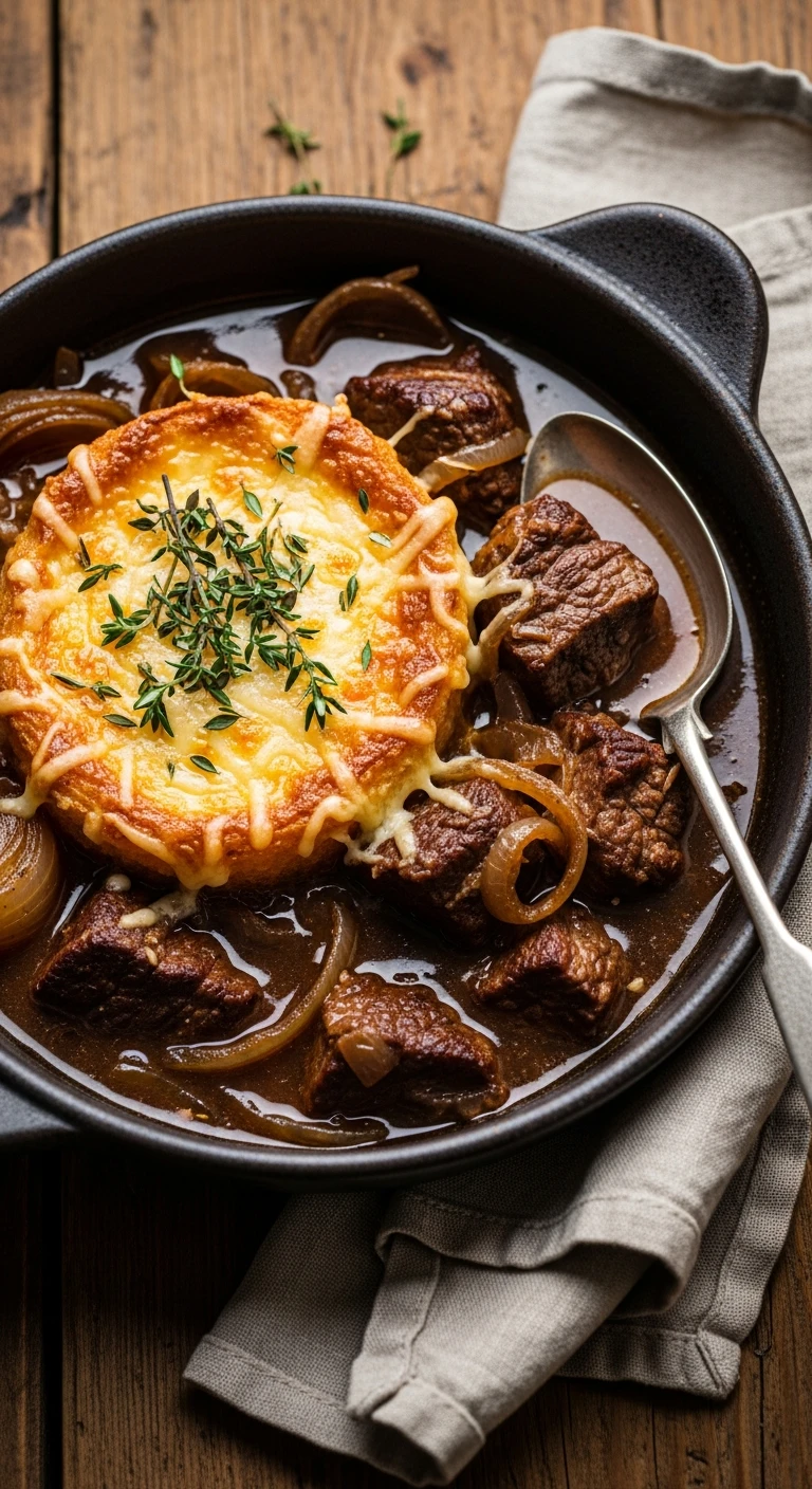 Savory French onion beef stew with a melted cheesy .2.webp