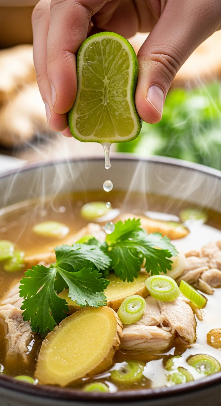 Squeezing fresh lime juice into the finished ginge .6.webp