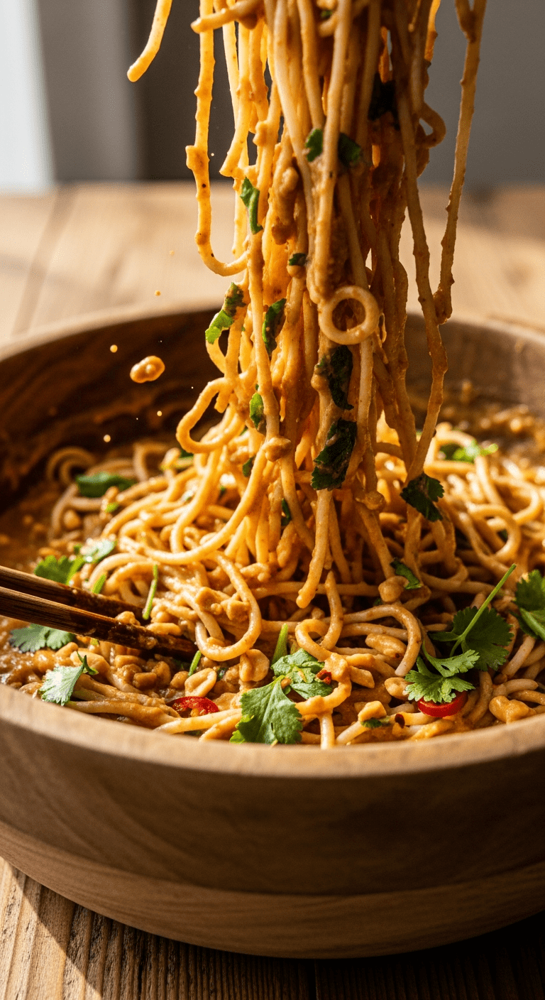 Tossing the cold noodles with the rich peanut sauc .18.png