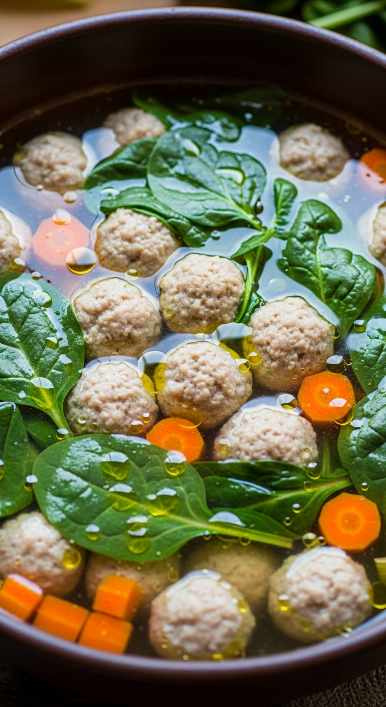 Turkey meatball soup with fresh greens .34.png