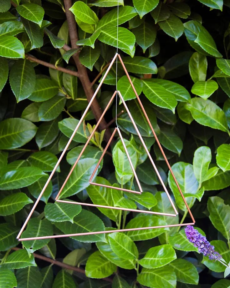 best backyard decor triangle mobile