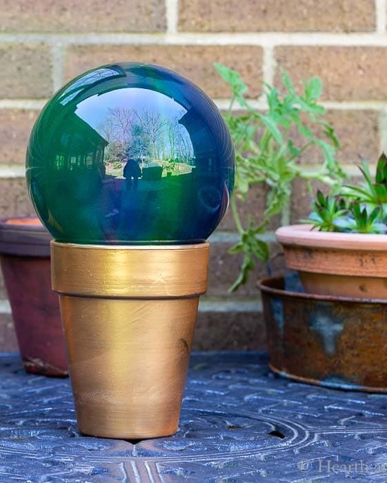 best backyard decor gazing ball