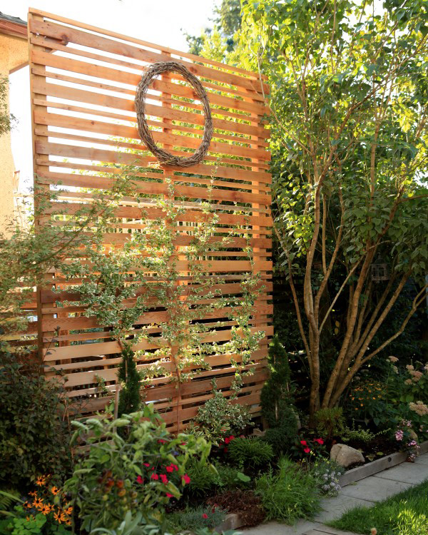 backyard decor ideas privacy screen trellis