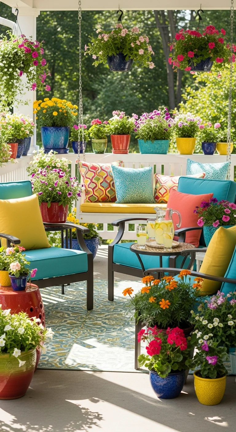 17 Bright Outdoor Porch Decor Ideas