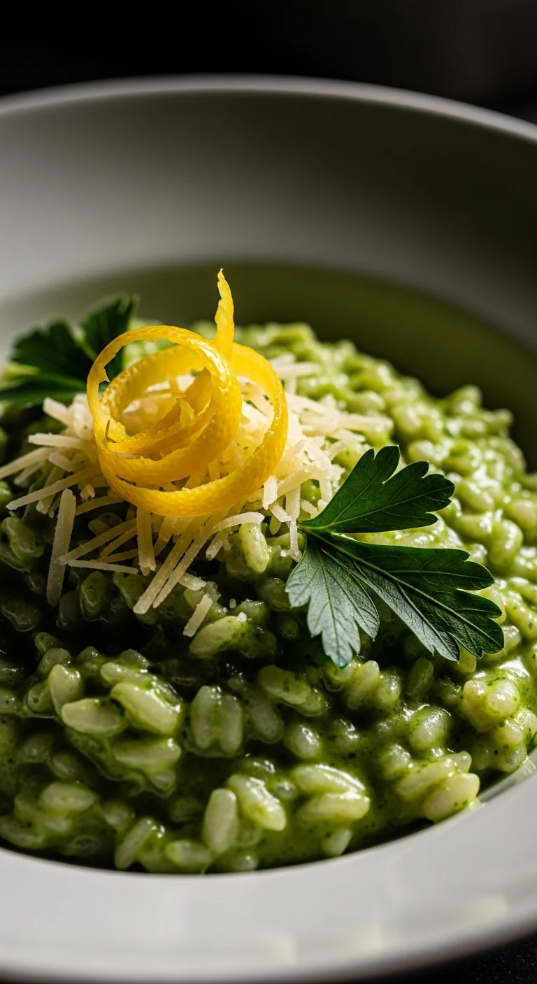 Creamy Kale and Lemon Zest Risotto