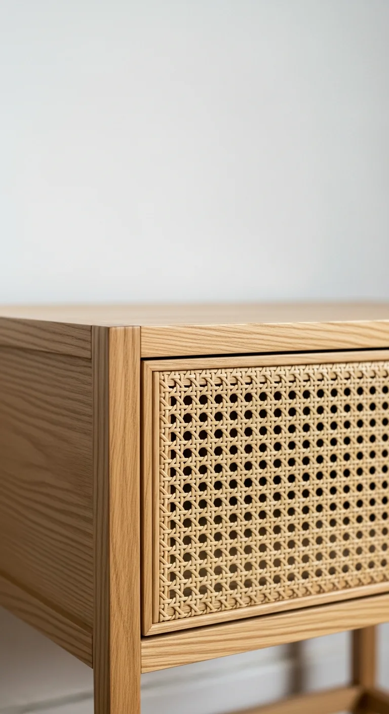 Handcrafted Cane and Rattan Accents