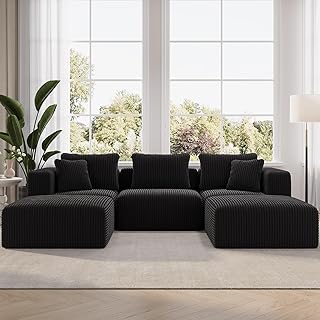 Novilla 106 Modular Sectional Sofa, Modern Cloud Sectional Couch with Smarts Coil® Support