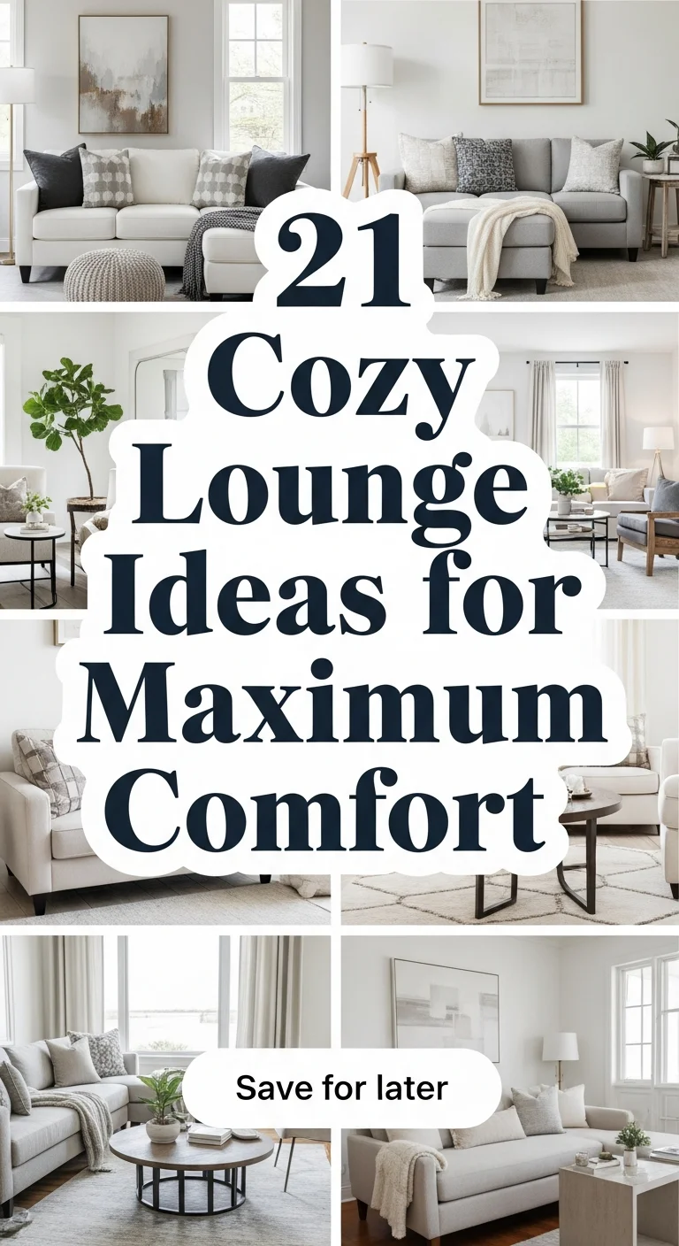 21 Cozy Lounge Ideas for Maximum Comfort