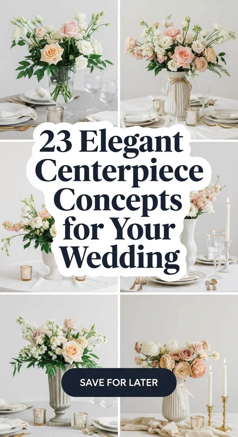 23 Elegant Centerpiece Concepts for Your Wedding