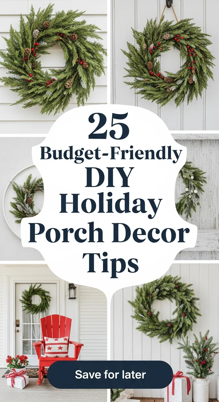 25 Budget-Friendly DIY Holiday Porch Decor Tips