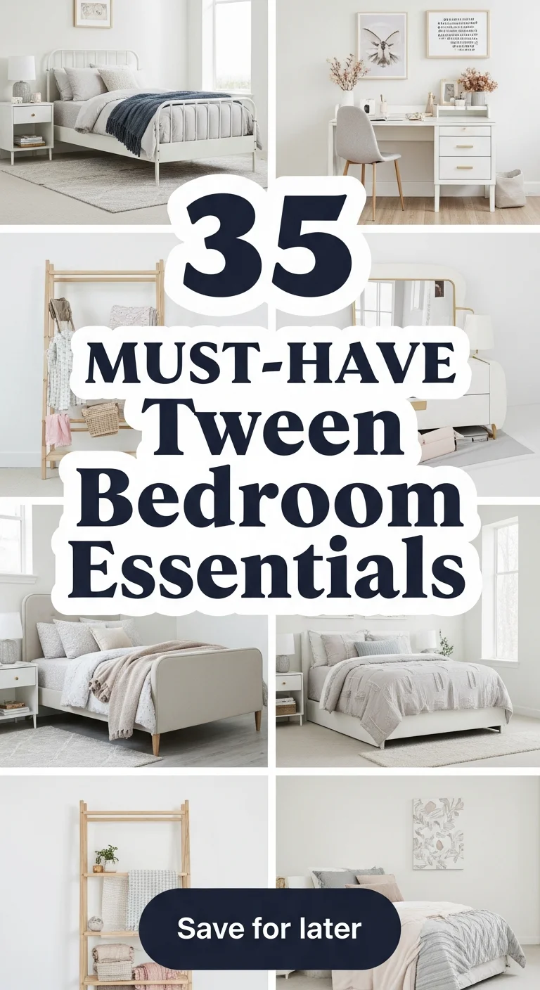 35 Must-Have Tween Bedroom Essentials