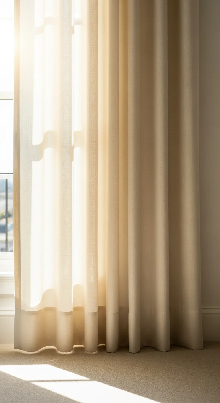 Curtain Hems with Iron-On Tape