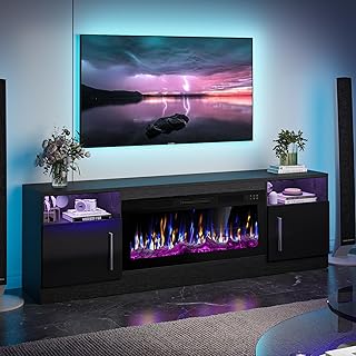 Transform Your Space: The Bestier Modern Fireplace TV Stand Is the Sleek Upgrade You Need This Winter